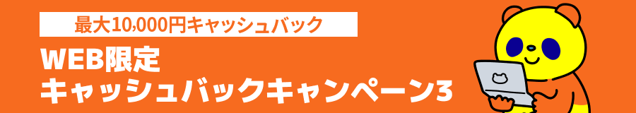 WEB限定キャッシュバックキャンペーン3