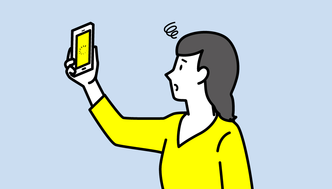 急にWi-Fiが途切れてしまい、困っている画像です。