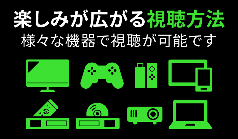楽しみが広がる視聴方法