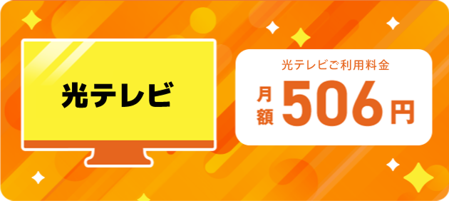 光テレビ月額506円